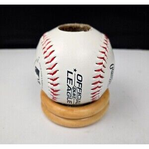 Rawlings Official League Baseball Candle Holder Taper Handmade Bar Man Cave